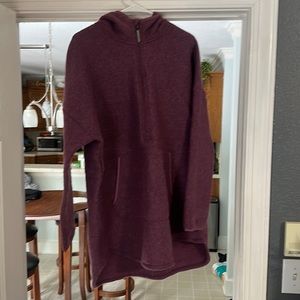 Purple Wool poncho